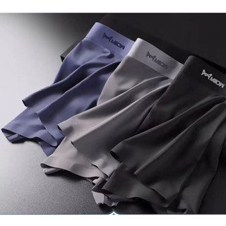 มาใหม่ล่าสุด miiow กางเกงในผู้ชายไรขอบ บ๊อกเซอร์ เนื้อผ้านุ่…