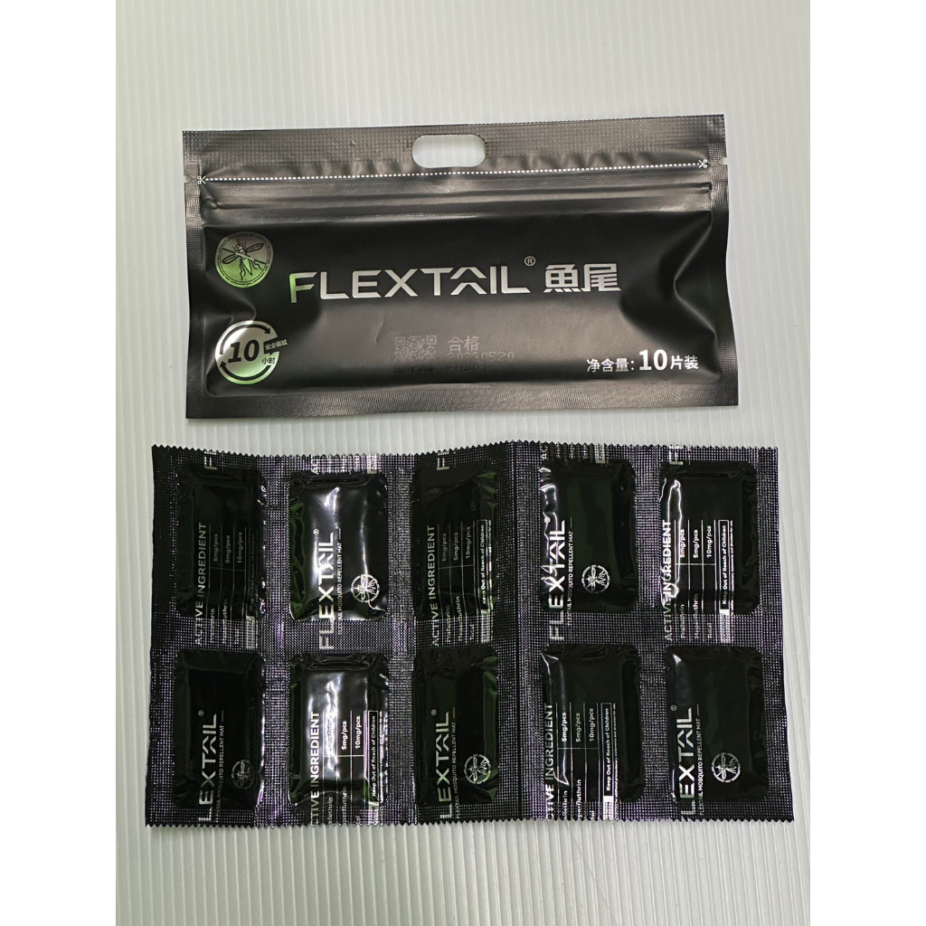 FLEXTAILแผ่นกันยุงMatching Mosquito Repellent1แพ็ค10ชิ้นใช้กับเครื่องไล่ยุงflextailgear TINY REPEL
