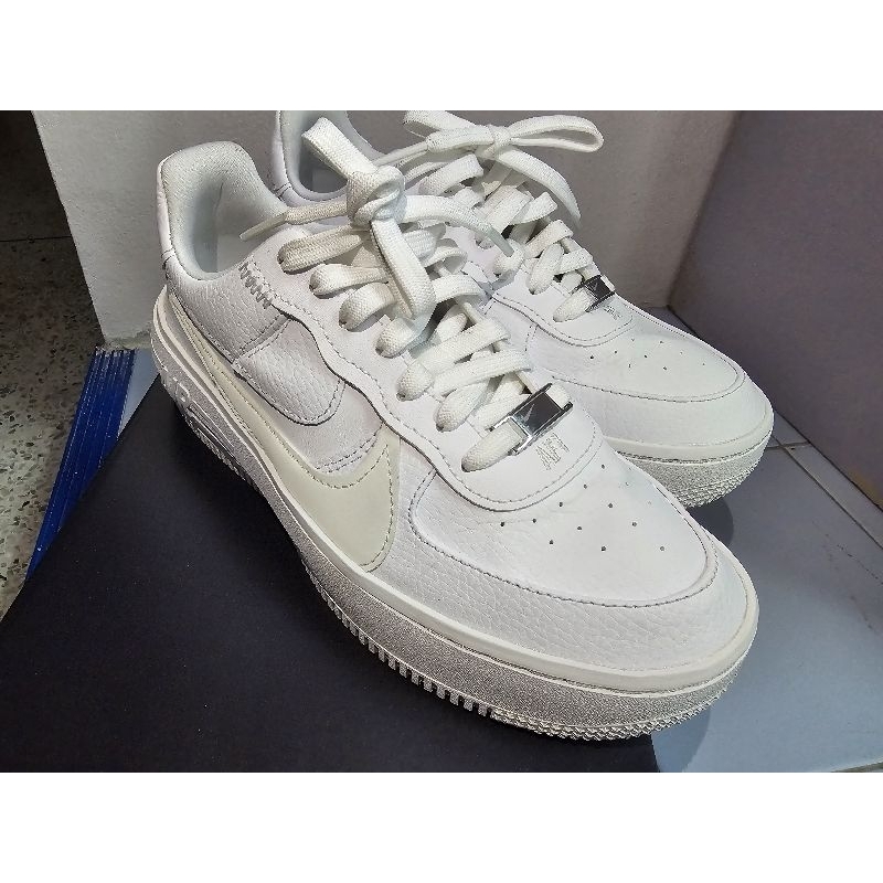 Nike Air Force 1 PLT.AF.ORM Platform (White) ของแท้ Shop JD Size EUR 37.5