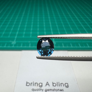 สปิเนล สีน้ำเงิน พม่า (Burma Blue spinel)  3.15ct (6.9x6.0x3.5)มมพลอยสวย สะอาดไร้ตำหนิ