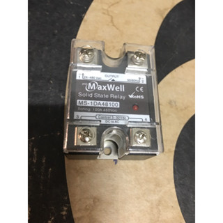 Maxwell Single phase solid state relay Model MS-1DA48100 SSR 1P 100A [In3-32vdc][Out 480vac]