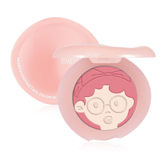 HF953 SIVANNA COLORS HEART FLOATING TWO COLOR BLUSHER | บลัชออนหน้าเด็ก belike