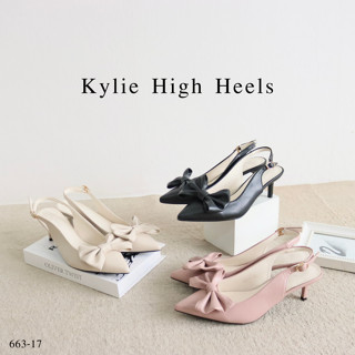 Mgaccess Kylie High Heels Shoes 663-17 รองเท้าคัทชูรัดส้น