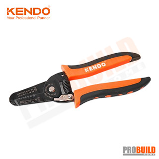 คีมปอกสายไฟ ด้ามหุ้มยาง KENDO รุ่น 11703 (7นิ้ว) 175mm.