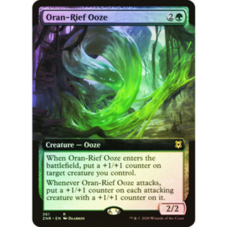 [MTG] Oran-Rief Ooze (Extended Art) [ZNR] [GREEN] [RARE] [FOIL] [ENG] (การ์ดเมจิค / Magic the Gathering)