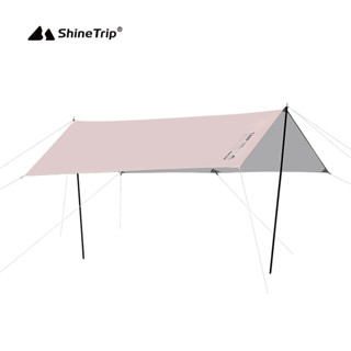 🔥พร้อมส่ง🔥ทาร์ป ฟรายชีท Shine Trip ทรงสี่เหลี่ยม Tarp/Flysheet ผ้าคลุมเต้นท์ ​อุปกรณ์ครบพร้อมกาง