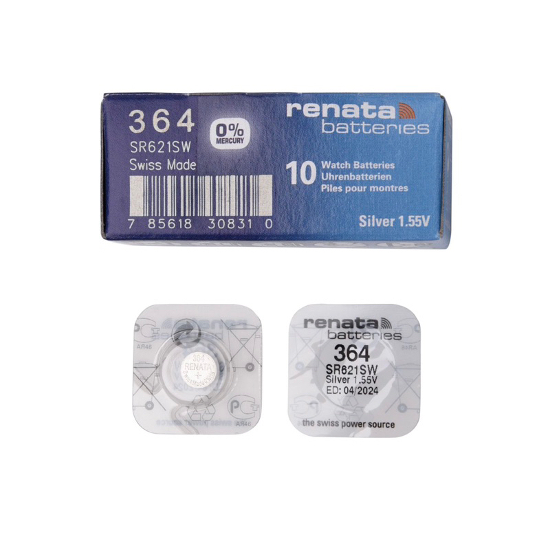 ถ่านกระดุมRenata 364/SR621SW Swiss made ของแท้ 1 ก้อน
