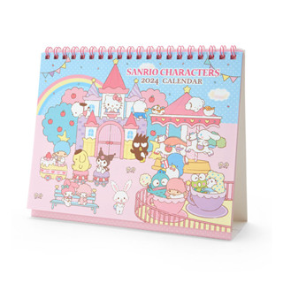 [ส่งตรงจากญี่ปุ่น] ปฏิทินตั้งโต๊ะ ปี 2024 / ปฏิทินวงแหวนตัวละคร Sanrio ญี่ปุ่น ใหม่