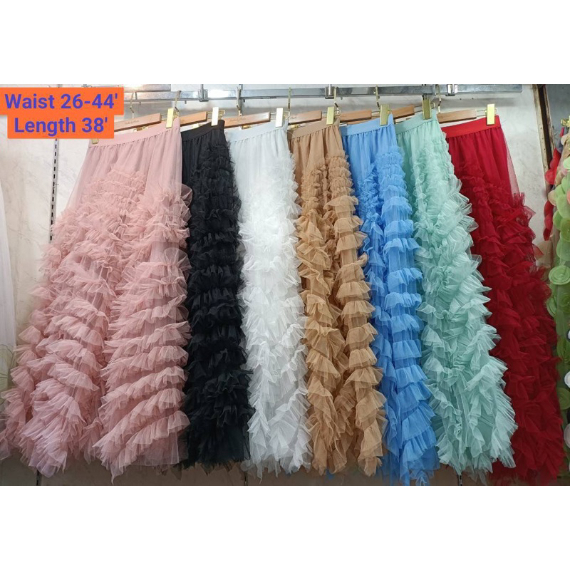 กระโปรงมุ้งแต่งระบาย กระโปรงมุ้งฟูๆฟรุ้งฟริ้ง - รูปที่ 6