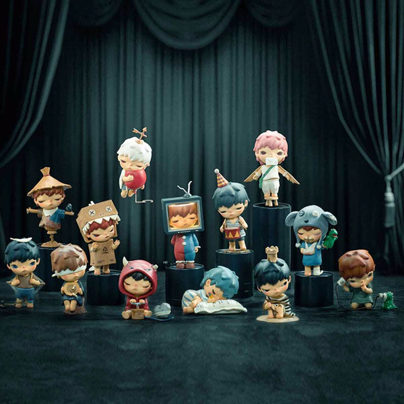กล่องสุ่ม Popmart Hirono v4 mime series blind box - Pop mart