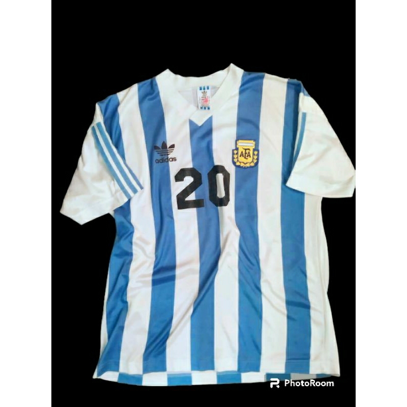 เสื้อบอลแท้ Argentina ยุค 1990-1992 made in USA