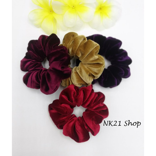 NK21​โดนัท​รัด​ผม​ หนังยาง​รัด​ผม​  ผ้ากำมะ​หยีเกาหลี  Velvet Scrunchies,Hair accessories