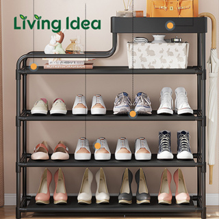 Living idea ชั้นวางรองเท้า shoe rack ที่เก็บรองเท้า ชั้นจัดระเบียบ ชั้นวางของอเนกประสงค์