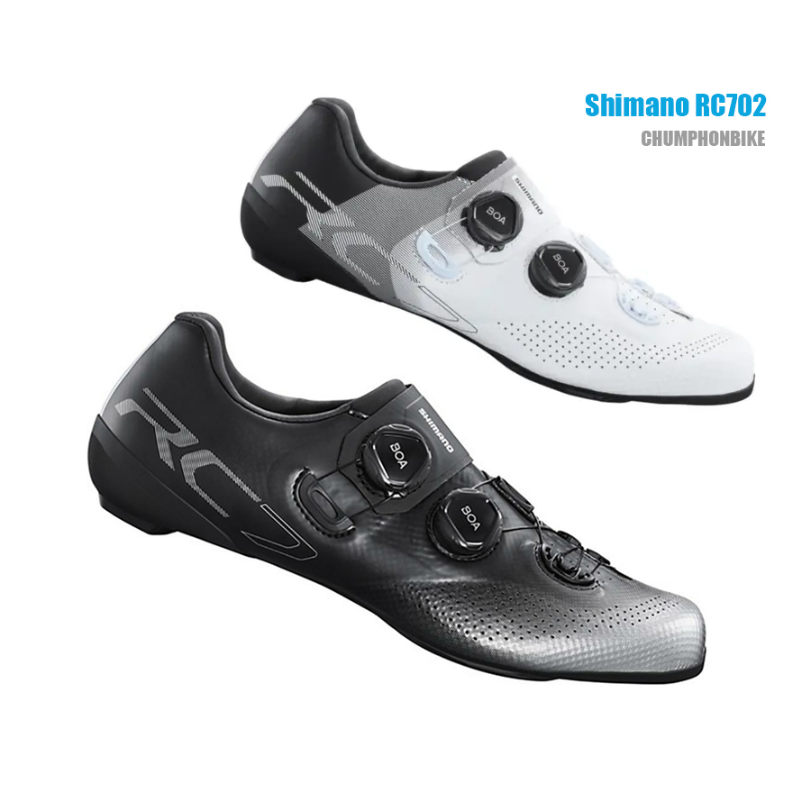 รองเท้าเสือหมอบ Shimano RC702 RC7 พื้นคาร์บอน รุ่นหน้ากว้าง