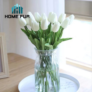 Home Fur ดอกทิวลิปปลอม ดอกไม้ประดิษฐ์ สําหรับประดับตกแต่ง ราคาต่อ 1 ชิ้น