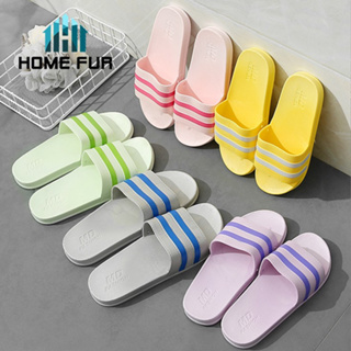 Home Fur  รองเท้าแตะ ใส่ในบ้านหรือนอกบ้าน รองเท้าแตะห้องน้ำกันลื่น ยางPVC ใส่สบาย