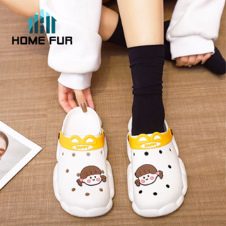 Home Fur : รองเท้าหัวโต รองเท้าแฟชั่น สไตล์เกาหลี พื้นหนานุ่ม ใส่สบายเท้า ✿แถมการ์ตูนตกแต่งรองเท้า✿