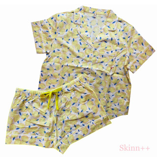 ลายใหม่..ชุดนอนเเขนสั้นขาสั้น รุ่น Cotton PJ by Skinn intimate