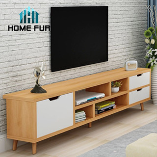 Home Fur ตู้วางทีวี ชั้นวางทีวี พร้อมชั้นวางของด้านล่าง