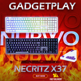 [กรุงเทพฯ ด่วน 1 ชั่วโมง]คีย์บอร์ดเกมมิ่ง รุ่น X37 NECRITZ Mechanical RGB lighting gaming keyboard ประกันศูนย์ไทย