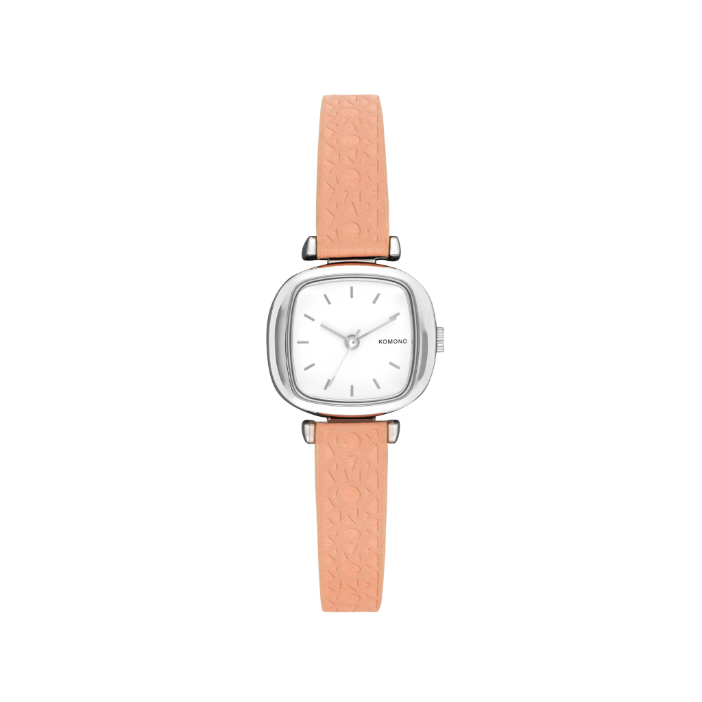 KOMONO Watch Moneypenny Monogram นาฬิกาแฟชั่น/ทำงาน สายหนังแท้ ทรงสี่เหลี่ยมเล็ก ผู้หญิง ผู้ชาย