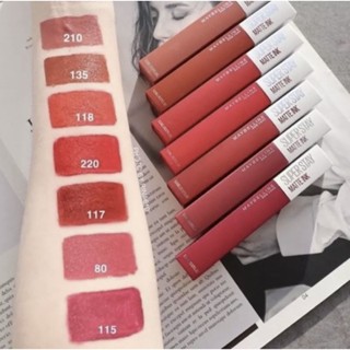 ถูกที่สุด🔥แท้💯% เมย์เบลลีน นิวยอร์ก ซุปเปอร์ สเตย์ แมท อิ้งค์ ซิตี้ 5 มล. MAYBELLINE SUPERSTAY MATTE INK CITY 5 ML.