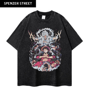 Spenzer.street | 🖤 Luffy into gear5 โอเวอร์ไซส์ เสื้อผ้าสตรีท เกาหลี y2k แฟชั่น ผ้ากีฬา ทราวิส 2pac ฮิต 2023 มาใหม่