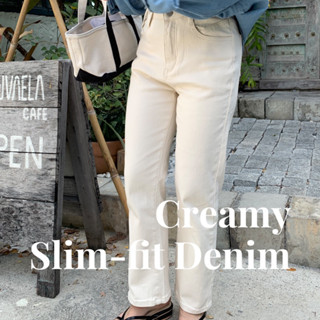 SOMEDRESS | Creamy Slim-Fit Denim