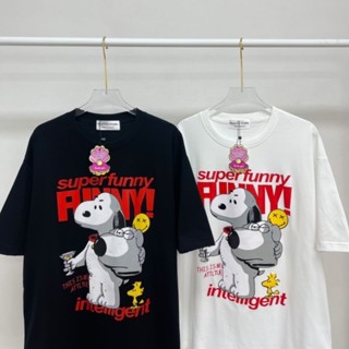 LAYLY เสื้อยืดโอเวอร์ไซส์ลาย Snoopy อก44-46นิ้ว (ป้าย Newmily)