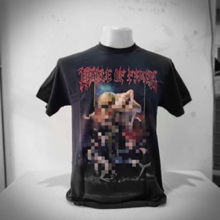 เสื้อวง CRADLE OF FILTH ลิขสิทธิ์แท้100% ลาย EXISTANCE IS FUTILE SATURN (มีสกรีนหลัง)