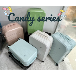 Candy series 20/24 นิ้ว ซิป วัสดุ ABS+PC แข็งแรง ทนทาน มีหลายสีให้เลือก