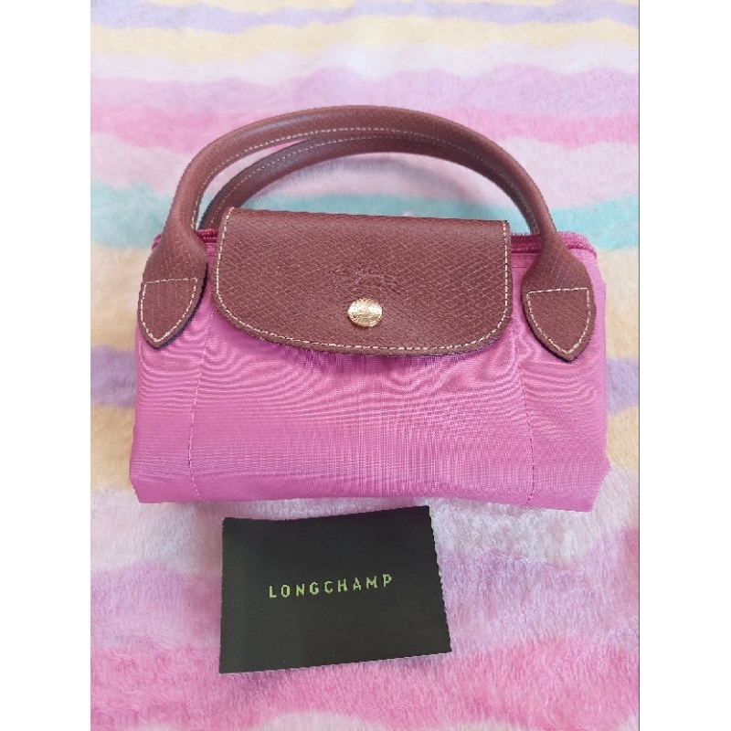 New กระเป๋าถือ Longchampแท้100% Le Pliage Original Top Handle Bag Grenadine