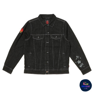 [ของแท้ ส่งฟรี PRE-ORDER] VANS M HFC JEAN JACKET [BLACK] VN0007RVBLK