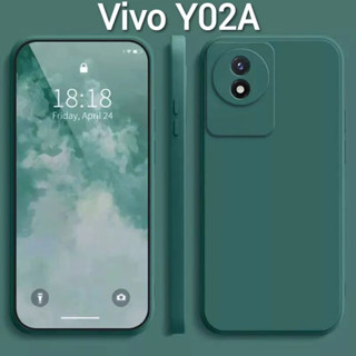 Y02A(พร้อมส่งในไทย)เคสTPU​นิ่ม​สีพาสเทลแบบคลุมกล้องVivo Y02Aตรงรุ่น