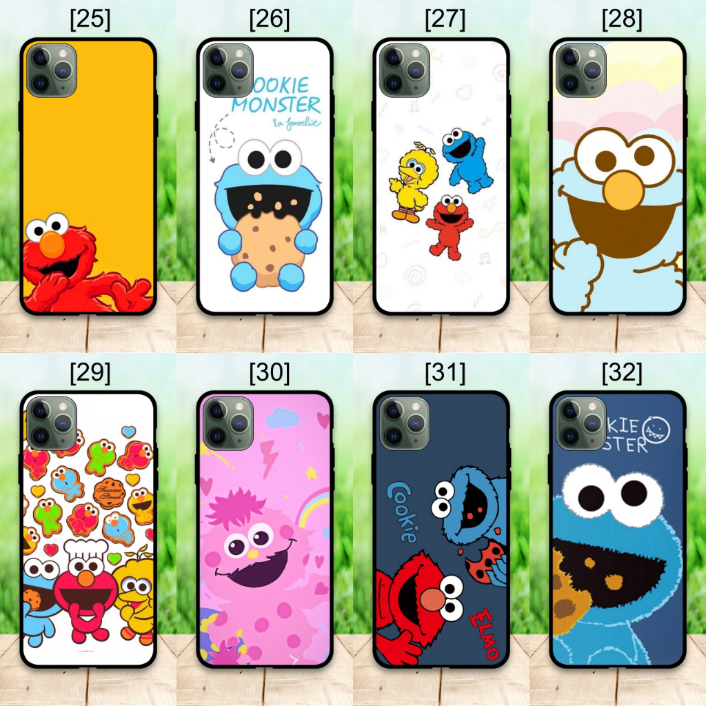 Vivo Y70s Y71 Y72 Y74s Y76 Y76s Y81 Y81i Y81s Y85 Y91 Y91i Y93 Y95 Y91c Case Cookie Monster