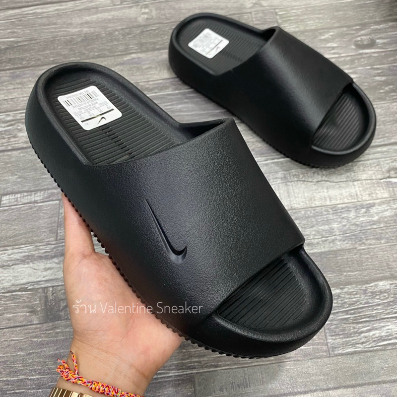 ถ่ายจากสินค้าจริง รองเท้าแตะแบบสวมพื้นนิ่ม100% ใส่ได้ทั้งผู้ชายและผู้หญิง