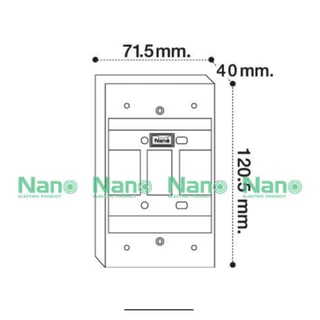 Nanoบ็อก บ็อกลอยย 2x4, 4x4บล็อก รุ่นใหม่ รุ่นClassic Series ใช้กับยี้ห้อพานาและช้างได้