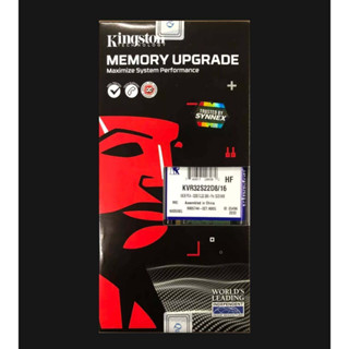 KINGSTON RAM NOTEBOOK(แรมโน้ตบุ๊ค)VALUE RAM (KVR32S22D8/16)  RAM16GB Bus 3200 MHz DDR4 Non-ECC CL22  1Rx8 2G x 64-Bit PC4-3200 CL22 260-Pin SODIMM /Warranty Synnex