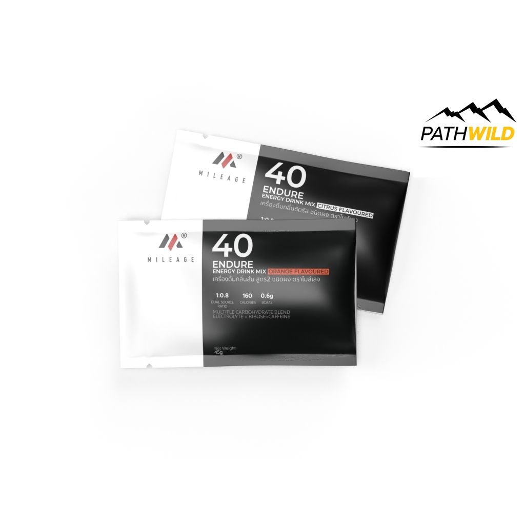 [[[ ซื้อ 6 จ่าย 5 / กดซื้อ 6 ]]] MILEAGE ENERGY DRINK MIX 40Endure ผงชงดื่มให้พลังงาน เหมาะกับการออกกำลังกาย เล่นกีฬา