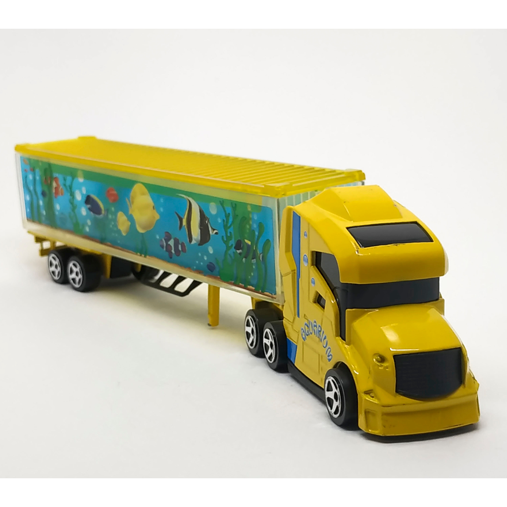 Majorette Truck - Concept Truck + Aquarium สีเหลือง /scale 1/87 (7.8") no Package