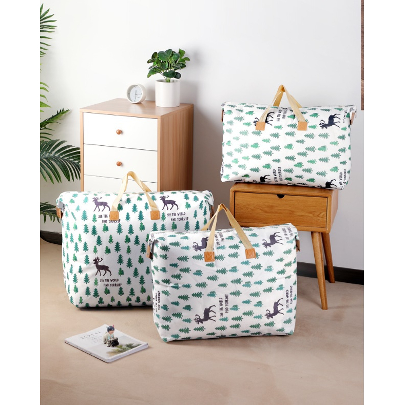 furnituredirect ถุงผ้า มีซิป กันน้ำ ถุงใส่ผ้านวม มี 4 ขนาด คละลาย hl 1720