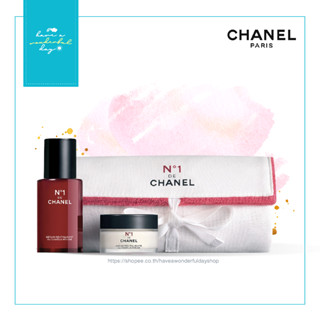 แท้ 💯% Chanel duo revitalisant au camelia rouge มาเป็นคู่ เซรั่ม 30 มล. และ ครีม 15 กรัม พร้อมกระเป๋าแสนสวย