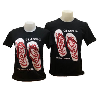 เสื้อโค้ก เสื้อยืด CocaCola ผ้าคอตตอน 💯%