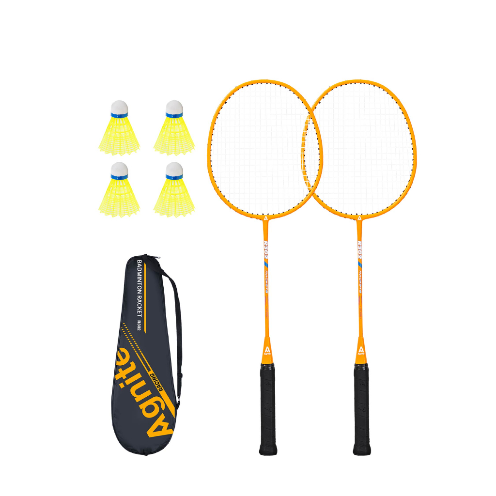 ไม้แบดมินตัน ชุดแบดมินตัน อุปกรณ์กีฬา Badminton racket คุมลูกได้อย่างมั่นคง พร้อมกระเป๋าพกพา แถมฟรีลูกแบด Jaidiishop