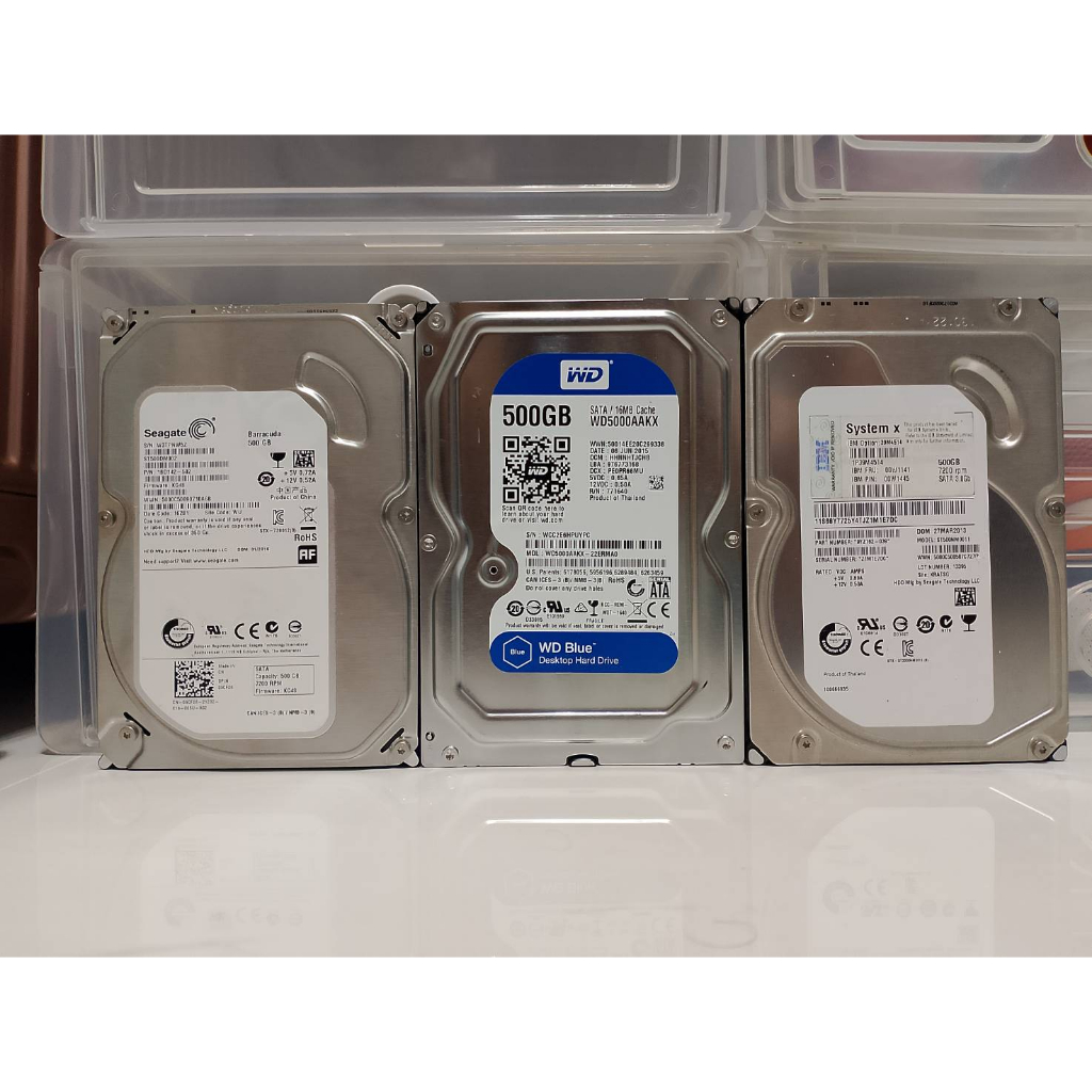 HDD PC มือ2 ขนาด3.5 ความจุ 500GB 7200RPM