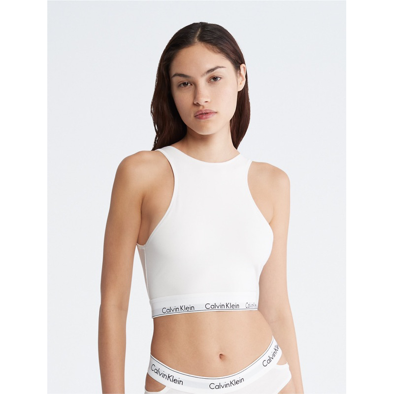 พร้อมส่ง🇺🇸Calvin Klein - Modern Cotton Longline Bralette เสื้อครอปแขนกุด