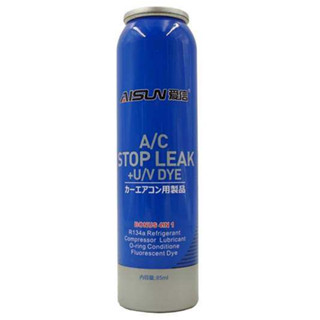 A/C Stop Leak น้ำยาหยุดรอยรั่ว R134A น้ำยาเสียบปลั๊กสารทำความเย็นสำหรับน้ำมันทำความเย็น ในระบบแอร์รถยนต์