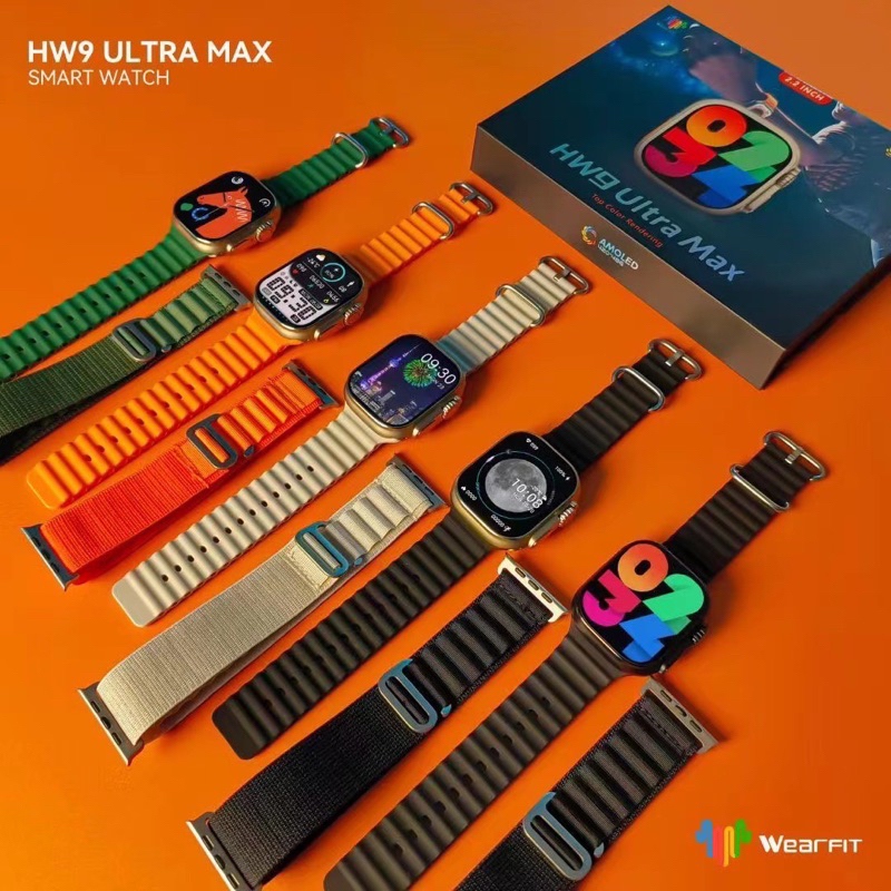 🔥ใหม่🔥 นาฬิกา smart watch รุ่น HW9 Ultra Max จอ AMOLED 49 mm. มีประกัน