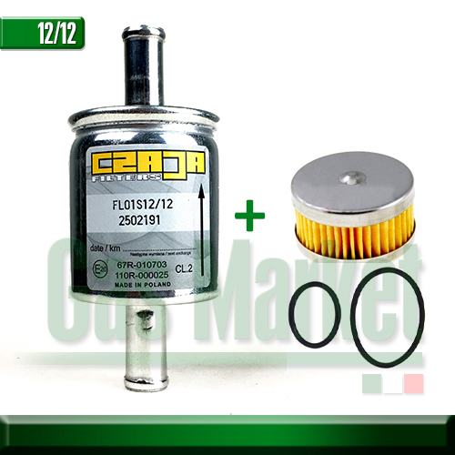 Czaja Filter 12*12 + Filter set for Tomasetto Reducer - ไส้กรองหม้อต้ม+ Czaja กรองแก๊สหัวฉีดLPG/NGVขนาด12*12มม