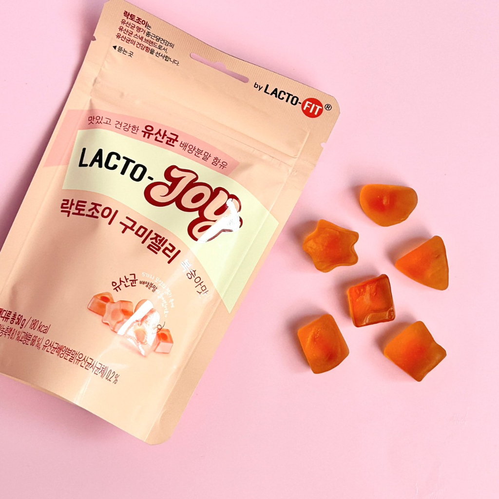 Lacto Fit Lacto Joy Probiotics Gummy 50G เจลลี่เยลลี่รสพีช